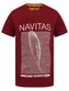 NAVITAS: Tričko Joy Tee Burgundy Velikost XL