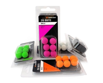 Nástraha - Zig-Balls 14 mm / 6ks - barva fluo bíla
