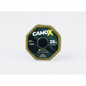 RIDGEMONKEY: Šňůrka Connexion CamoX Soft Coated Hooklink 25lb 20m