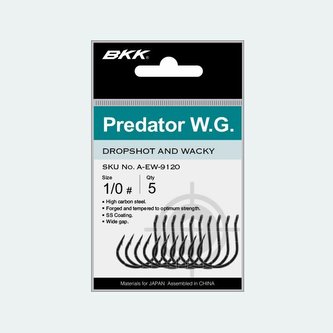 BKK: Háček Predator WG Velikost 1/0 6ks