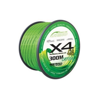 Pletená šňůra Green catfish 300m průměr: 0,40 mm