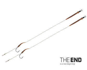 Návazec THE END Boilie rig / 2ks - 20cm/25lbs/#2