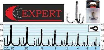 Trojháček s protihrotem Expert 1213 černý Velikost: č. 6 Balení: 6ks