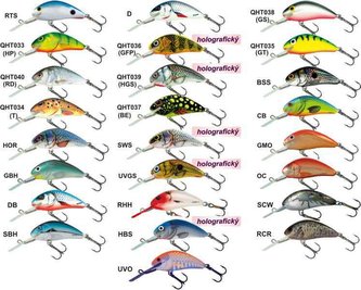 Rybarske voblery Hornet H4S barva SWS