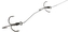 Sumcový návazec s dvěma trojháčky, 100 cm 4/0 100 kg