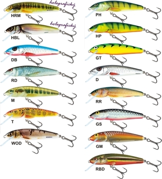 Rybářské woblery Minnow M6F barva RBD
