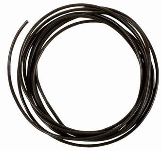 Silikonová bužírka matná zelená 2m Průměr: 2,0mm