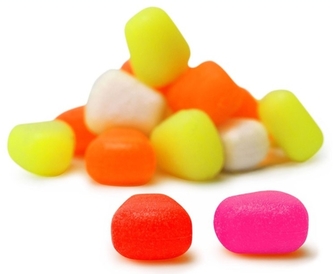 Umělá kukuřice M plovoucí 12 ks barva fluo red, 9x10mm