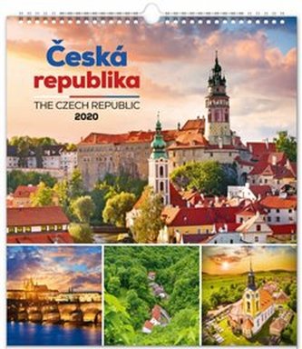 Nástěnný kalendář Česká republika 2020, 30 × 34 cm