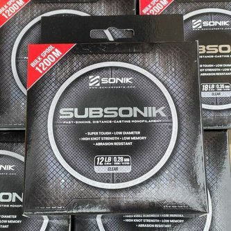 SONIK: Vlasec Sub Clear 0,41mm 25lb 1200m SONIK: Vlasec Sub Clear 0,41mm 25lb 1200m