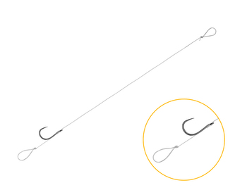 Feederový návazec FLR Loop / 6ks - 8cm #6 SM