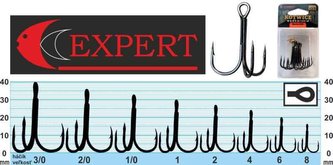 Trojháček s protihrotem Expert 1215 černý Velikost: č. 4 Balení: 6ks