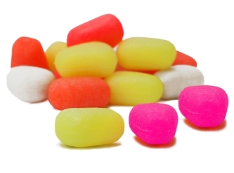 Umělá kukuřice L plovoucí 12 ks barva fluo red, 10x13mm