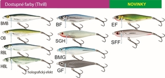 Rybářské woblery THRILL TH7 barva HBL