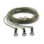 FC Hardcore Leader / ring swivel / Weed 1 m / 2 ks barva gravel