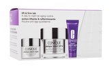 Clinique Lift & Firm Lab denní pleťový krém Clinique Smart SPF15 Custom-Repair Moisturizer 50 ml + noční pleťový krém Clinique Smart Night Custom-Repair Moisturizer 15 ml + pleťové sérum Smart Clinical Repair Serum 10 ml