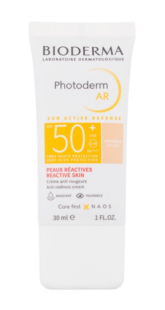 Bioderma Ochranný tónovací krém proti začervenání SPF 50+ Photoderm AR (Anti-redness Cream) 30 ml Odstín Natural woman