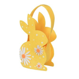 KOŠÍČEK VE TVARU ZAJÍČKA (PLST), 12X25CM