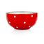 MISKA ČERVENÁ S BIELÝMI PUNTÍKMI,490ML,13CM KERAMIKA