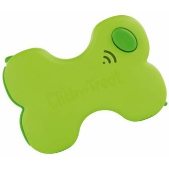 Click or Treat Clicker a zásobník na pamlsky 2v1 zelený