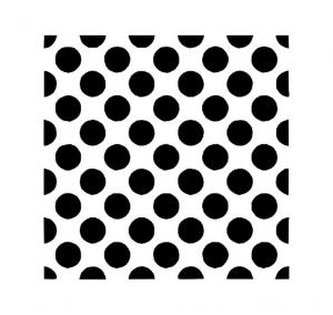 Puntíky - plastová šablona 240 Rozměr: G 29x29cm