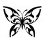 Motýl - plastová šablona 011 Rozměr: B 14,5x14,5cm
