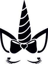 ARTEMISS Jednorožec - plastová šablona 369 Rozměr: C 14,5x14,5cm