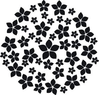 Kytice plastová - šablona 315 Rozměr: G 29x29cm