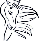 ARTEMISS Kůň - plastová šablona 348 Rozměr: D 29x29cm