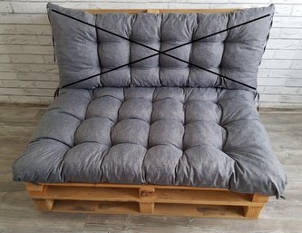 Paletový prošívaný sedák ALEX 120x80 cm, barva ŠEDÁ, Mybesthome Paletový prošívaný sedák ALEX 120x80 cm, barva ŠEDÁ, Mybesthome
