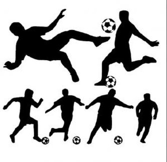 Futbal - plastová šablóna 042 Rozmer: B 14,5x14,5cm