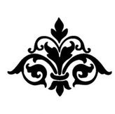 Ornament - plastová šablóna 117 Rozmer: C 14,5x14,5cm