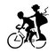 ARTEMISS Děti na kole - plastová šablona 211 Rozměr: C 14,5x14,5cm