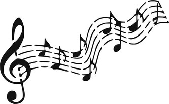 Noty - plastová šablona 308 Rozměr: C 14,5x14,5cm