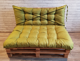 Paletový prošívaný sedák ALEX 120x80 cm, barva OLIVKA, Mybesthome Paletový prošívaný sedák ALEX 120x80 cm, barva OLIVKA, Mybesthome