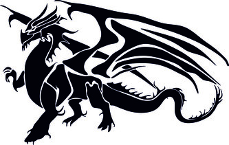 ARTEMISS Drak - plastová šablona 372 Rozměr: G 29x29cm