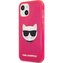 Karl Lagerfeld TPU Choupette Head Case iPhone 13 Fluo růžový