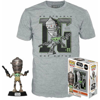 Funko POP! & Tee Box Star Wars The Mandalorian - Child In Satchel L (Exclusive)