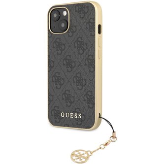 Guess 4G Charms Cover iPhone 13 šedý