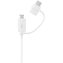 Samsung EP-DG930DWE kombo kabel microUSB a USB-C bílý (eko-balení)