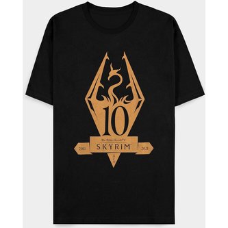 Tričko Skyrim - 10th Anniversary Metallic L