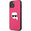 Karl Lagerfeld PU Leather Karl Head Case iPhone 13 růžový