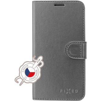 FIXED FIT Shine pouzdro Apple iPhone 13 antracitové