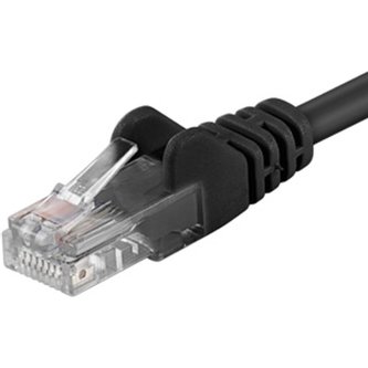 PremiumCord Patch kabel UTP RJ45-RJ45 level 5e 1,5m černý