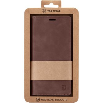 Tactical Xproof PU Kožené Book pouzdro Samsung Galaxy A42 Mud Brown