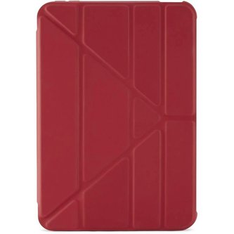 Pipetto Origami TPU pouzdro pro Apple iPad mini 6 (2021) tmavě červené