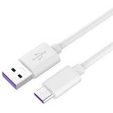 PremiumCord Kábel USB 3.1 C/M * USB 2.0 A/M, Super fast charging 5A, biely, 1m