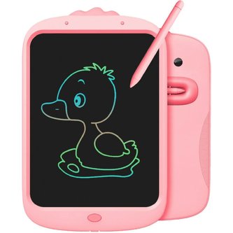 Dětský multibarevný tablet kačenka 10" - růžová