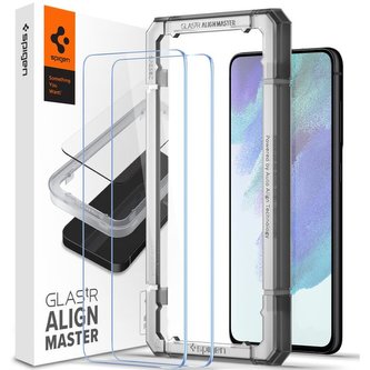 Spigen Glas tR AlignMaster 2 Pack tvrzené sklo Samsung Galaxy S21 FE 5G