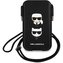 Karl Lagerfeld Saffiano Metal Logo PU Pouch kapsa (S/M) černá